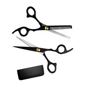 Ciseaux de coiffure professionnels en acier inoxydable de 6,5 pouces pour droitiers, avec manche long réglable et lames affûtées pour la beauté - Product Image 2