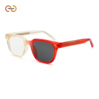 Lunettes de soleil photochromiques TWOOO 52609 avec monture en acétate à changement de couleur et verres en nylon à ajustement lumineux pour les acheteurs de lunettes en gros
