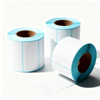 Étiquettes en papier adhésif thermosensible haute vitesse Zexu (Modèle T4) pour imprimantes Zebra, formes irrégulières et étiquetage par lots en usine