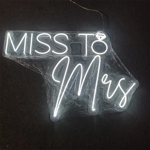 ไฟ LED ประดับผนังงานปาร์ตี้ไฟนีออนป้ายไฟ Miss TO MRS ไฟนีออนสำหรับตกแต่งผนัง - Product Image 3