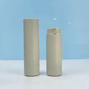 Luxury 30ml 50ml Refillable Eco-friendly Airless <b>Pump</b> <b>Bottle</b> Cosmetic Package Container Matte White Grey with Refill <b>Bottle</b> - Product Image 5