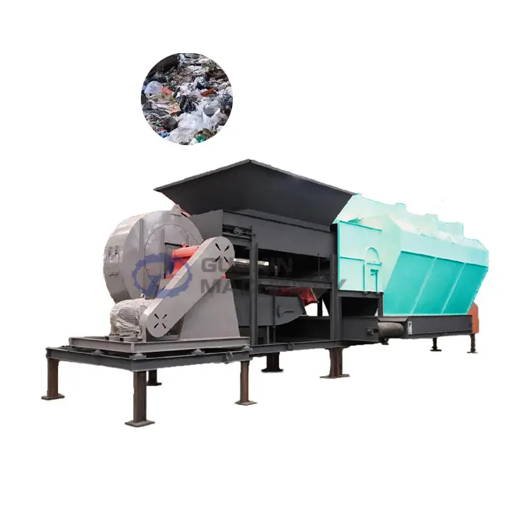 Machine de tri de déchets solides municipaux machine de recyclage pour l'élimination des déchets organiques machine de vannage par soufflage de plastique