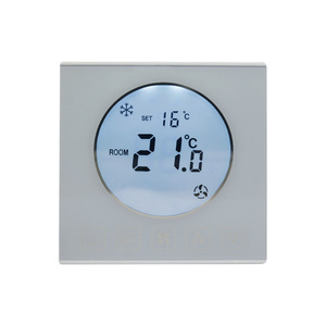 YueMeiTe 86mm LCD <b>Thermostat</b> Fan Coil Panel Temperature <b>Controller</b> 220V Intelligent Control For HVAC Systems - Product Image 2