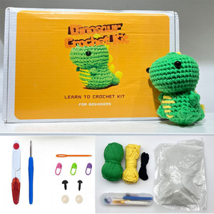 Kit de Crochet DIY, Lindo Dinosaurio Pequeño, Apto <span class=keywords><strong>para</strong></span> <span class=keywords><strong>Principiantes</strong></span>, Set de Amigurumi con Hilo, Ganchos, Relleno y Tutorial <span class=keywords><strong>Paso</strong></span> <span class=keywords><strong>a</strong></span> <span class=keywords><strong>Paso</strong></span> - Product Image 3