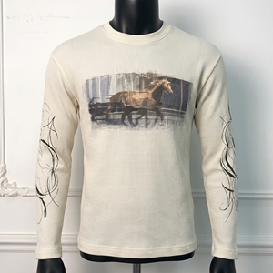 Maglietta Termica Personalizzata a Maniche Lunghe Raglan in Maglia Waffle per Uomo, T-Shirt Casual Streetwear a Maniche Lunghe - Product Image 3
