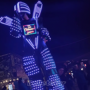 ไฟ LED DMX ไร้สาย ชุดแสดงบนเสา DMX LED ชุดตัวตลก ชุดดีเจสำหรับคลับ - Product Image 1