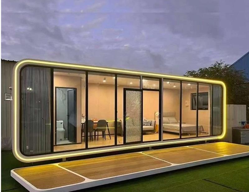 Apple Cabin Apple Office Pod Customized Prefab Cabins Modular Container Home Folding Tiny Capsule House - Image 5