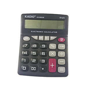 Calculatrice de bureau Kd-3852B, 12 chiffres, noire, en ABS, avec fonction d'impression de logo - Product Image 3