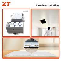 Perfil de Techo Moderno de PVC Cuadrado Personalizado, Impermeable, Encastrable, para Uso en Interiores de Hoteles, Fabricación de Molduras para Techos