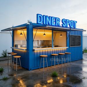 Restaurante, Bar o Cafetería Contemporáneo Prefabricado en Contenedor de Envío, con Cocina, Estructura de Acero Galvanizado, Acero de 3 mm de Espesor - Product Image 2