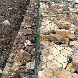 Leadwalking 4.0*1.0*0.5 Hexagonal Wire Mesh Gabion High Safety PVC Coated Galvanized Hexagonal Wire Mesh Netting