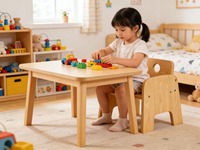 Meubles préscolaires en bois populaires pour enfants, chaise en bois pour chambre d'enfant et chaise de mobilier pour crèche