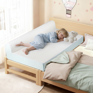 Cama Infantil con Barandilla, Colchón de Espuma de Alta Densidad Convertible para Dormitorio o Cuarto de Niños, Venta al Por Mayor B2B - Product Image 1