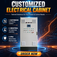 Armoire de commande électrique industrielle personnalisée IP54 en acier au carbone, boîte de distribution, système d'automatisation pour les lignes de production en usine