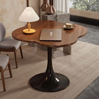 Table basse décorative moderne en forme de trèfle pour salon de thé, restaurant, balcon, petit appartement, canapé