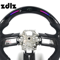 Volant en fibre de carbone avec écran LED pour Ford Mustang GT 2016 2018 2022 2023 Shelby
