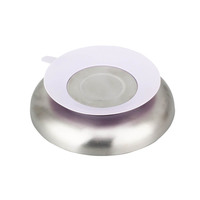 SUS 304 Babybord voor babyvoeding, metalen borden met verwijderbare siliconen hoes voor kinderen