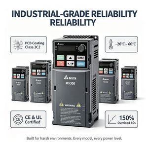 ไดรฟ์ AC Delta MS300 460V VFD 0.75-4kW รุ่น VFD2A7 VFD4A2 VFD5A5 VFD9A0 อินเวอร์เตอร์ 3 เฟส พร้อมระบบเบรก STO ในตัวสำหรับมอเตอร์ - Product Image 5