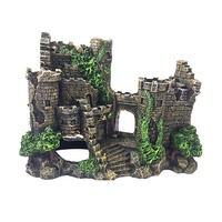 Décor d'aquarium Antique en résine, ornement de style romain, grotte de château, accessoire de réservoir de poissons, décoration