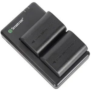 Smatree de doble cámara USB cargador de batería para Canon LP-E6 dslr baterías