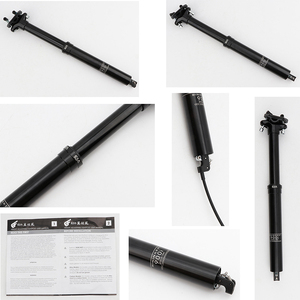 Tija de sillín MTB Dropper ajustable para bicicleta de montaña, con cableado interno, distancia de recorrido de 30.9/31.6 mm, 100 mm/125 mm - Product Image 4