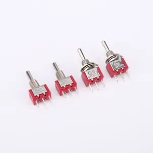 CNLEDA 2A/5A 250Vac/125Vac Mini Waterproof Power Switches ON-ON 3 Pin 3 Position 6MM MTS-103A2 Toggle Switches