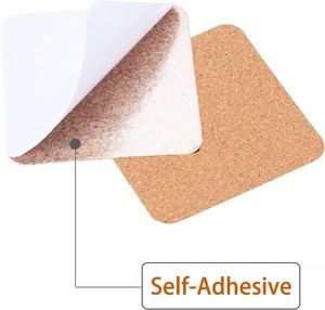 <span class=keywords><strong>Feuille</strong></span> <span class=keywords><strong>de</strong></span> <span class=keywords><strong>liège</strong></span> naturel auto-adhésive 10cm 1mm, découpable, inscriptible, carrée ou ronde, pour bricolage, vente en gros, OEM, autocollant en <span class=keywords><strong>liège</strong></span> naturel - Product Image 6