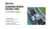Table pliante portable en alliage d'aluminium pour le camping en plein air, les pique-niques, les barbecues et la pêche