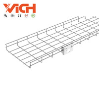 Plateau de câbles optiques ignifuge Vichnet Factory GI avec panier de câbles et couvercle pour centre de données, résistant aux tremblements de terre