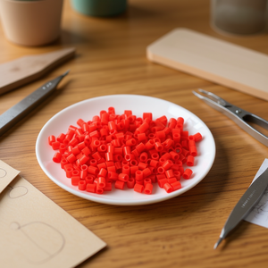 Perline Ilan Art Perler 5x5mm Rosso Brillante Circa 500 Pezzi - Product Image 3