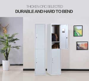 Armoire moderne en acier, panneau de style bois, ensembles de vêtements pour chambre à coucher, dressing, salle de dressing pour la maison, l'hôtel, l'hôpital, l'école - Product Image 6