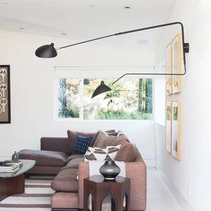 Applique a Braccio Orientabile Stile Mid-Century Moderno in Metallo Alluminio Ottone LED Produzione Diretta OEM ODM <span class=keywords><strong>Lampada</strong></span> <span class=keywords><strong>da</strong></span> <span class=keywords><strong>Parete</strong></span> Plug-in Serge Mouille - Product Image 5