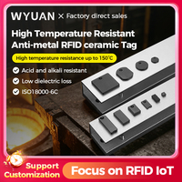 Étiquette RFID UHF en céramique de petite taille WYUAN 860-960 MHz, résistante aux métaux et aux hautes températures, pour le suivi des actifs