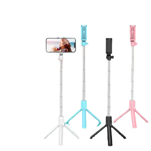 Perche à <span class=keywords><strong>selfie</strong></span> longue et pliable X617 R1s, monopode trépied avec télécommande Bluetooth détachable pour téléphone portable - Product Image 2