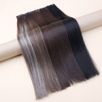 Extensions de cheveux humains doublement étirés, fines, douces, légères et confortables, Genius Wefts