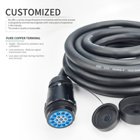 19-poliges Socapex-Kabel H05RN-F 2,5mm² Wasserdichtes Bühnenlicht-Stromkabel Hochbelastbares Mehradriges Gummikabel 3M/5M/10M