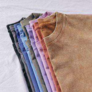 TKAN5 Men's Cotton T-<b>Shirts</b> Oversized Short Sleeves Custom Streetwear Tee Unisex Tops Vintage Acid Wash <b>Y2K</b> Boxy Fit Tshirt - Product Image 3