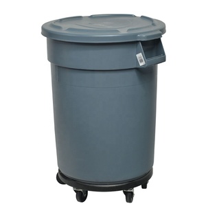Bidone per Rifiuti Goodman 120L Grande Rotondo con Coperchio Scorrevole in PP Ecologico per Riciclaggio - Product Image 3