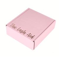Cajas de envío rosas con logotipo personalizado para pequeñas empresas, cajas de cartón corrugado para correo pequeñas para embalaje, cajas de regalo