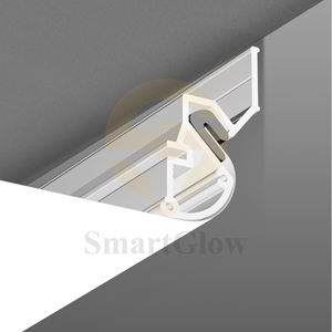 Ukrayna rusya PVC alüminyum tavan profil parça demiryolu toptan fiyat streç kumaş tavanlar Led ışıkları alüminyum duvar profili - Product Image 2