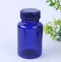 Personnalisé 100ml 150ml Bouteille en plastique PET médicale verte Bouteille de pilules en plastique vide Petites bouteilles en plastique