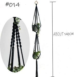 Offres Spéciales 100% fait à la main <span class=keywords><strong>en</strong></span> <span class=keywords><strong>macramé</strong></span> plante cintre <span class=keywords><strong>pot</strong></span> de fleur cintre pour décoration murale jardin - Product Image 6