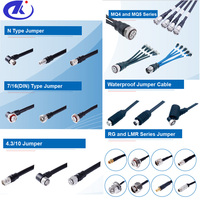 Maßgefertigtes 1/2-Zoll-RF-Verbindungskabel mit 4.3/10 Stecker mit Wasserdichter Gummimanschette zu 4.3/10 Stecker R/A-Anschluss, 5m