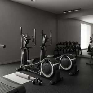 เครื่องออกกำลังกายแบบคาร์ดิโอไฟฟ้าเชิงพาณิชย์ พร้อมระดับแรงต้าน 16 ระดับ ระบบขับเคลื่อนเงียบพิเศษ รุ่นอัพเกรด ระยะเหยียบ 15.5 นิ้ว เครื่องอีลิปติคัลแม่เหล็ก - Product Image 1