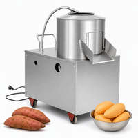 Machine à éplucher les pommes de terre électrique en acier inoxydable, usage commercial et industriel, vente chaude