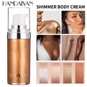 Iluminador Corporal en Aerosol Líquido Mineral a Prueba de Agua Handaiyan, Color Oro Rosa Brillante, <span class=keywords><strong>Bronceador</strong></span> de Larga Duración, Brillo Intenso, Multiusos - Product Image 1