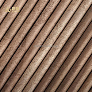 AoRong Panneaux Muraux Décoratifs Effet Bois Cannelet pour Revêtement Mural Intérieur Souple en Chêne Naturel - Product Image 1