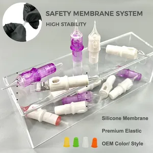 Agujas universales de acero inoxidable para cartuchos de tatuaje de cejas para micropigmentación capilar SMP - Seguras y esterilizadas - Product Image 4