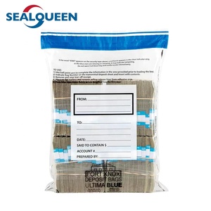 Diseño personalizado A5 Bolsa de seguridad de plástico a prueba de manipulaciones Material LDPE para seguridad bancaria y evidencia de manipulación de depósito en efectivo - Product Image 3