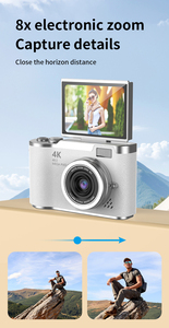 กล้องถ่ายรูปแฟชั่นย้อนยุค SourcingArk รุ่น CCD พร้อมหน้าจอหมุนได้ ถ่ายเซลฟี่สนุกๆ หน้าจอพลิกขนาด 2.4 นิ้ว X2 กล้องถ่ายรูปสำหรับเด็ก รุ่น LK-007 - Product Image 4